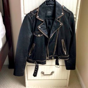 Zara Genuine Leather Jacket